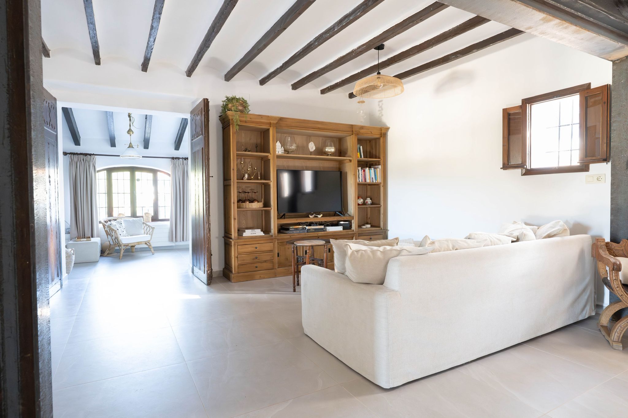 The beautifully renovated villa
