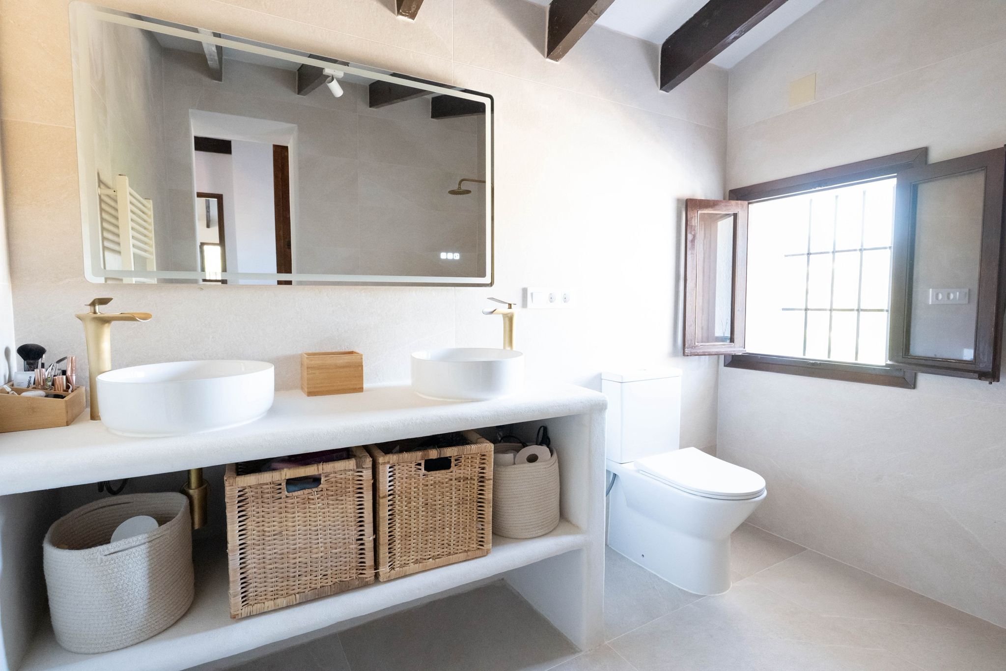 The beautifully renovated villa