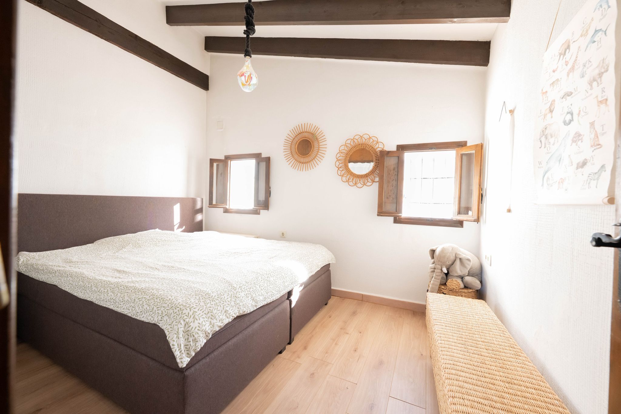 The beautifully renovated villa