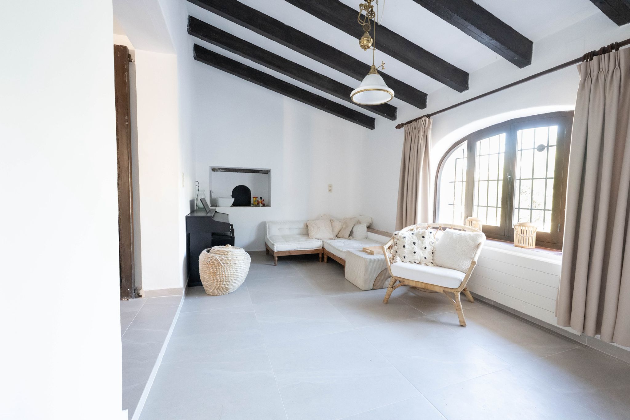The beautifully renovated villa