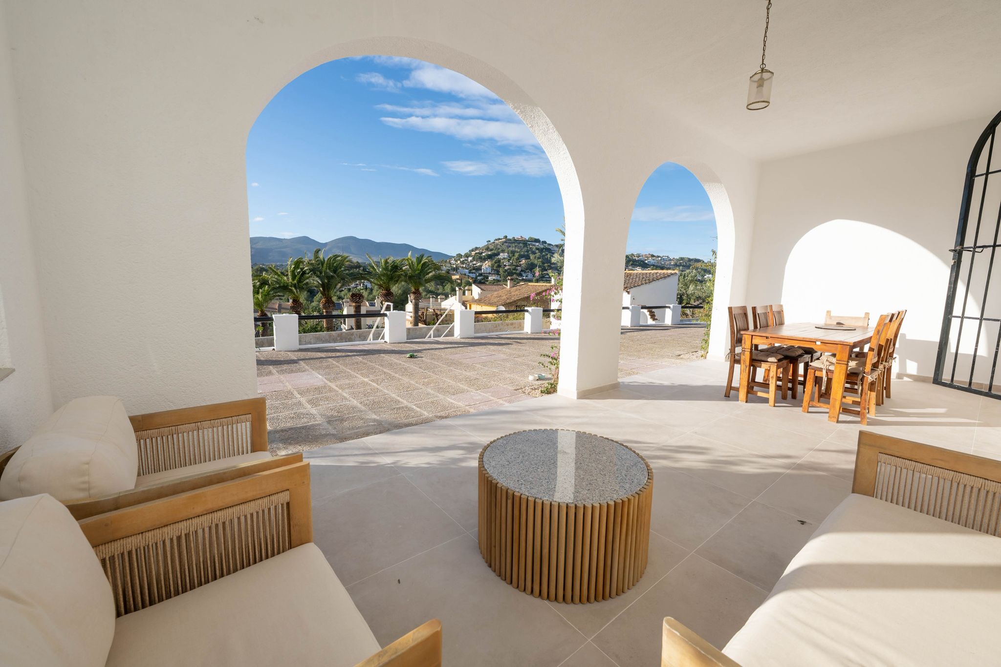 The beautifully renovated villa
