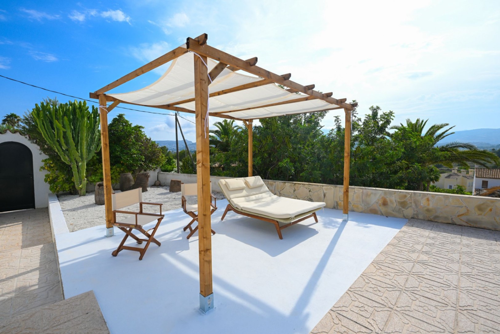 The beautifully renovated villa