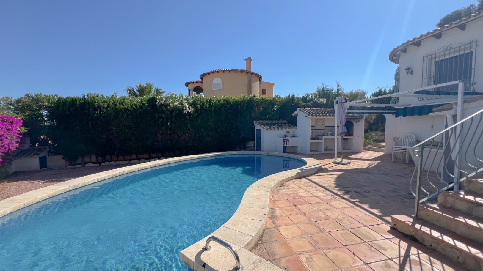 Villa with pool and views of the Peñón in Calpe