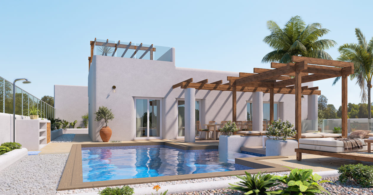 New exclusive Ibiza-style villa in Polop